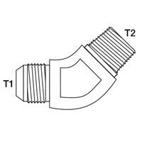 2503 ~ M-JIC / M-NPT 45Deg