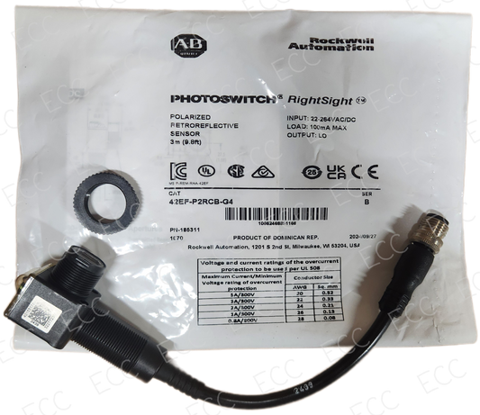 42EF-P2RCB-G4   Allen Bradley RightSight Photosensor