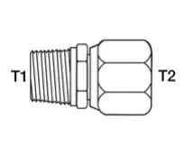 6505 ~ M-NPT / F-JIC Straight   East Coast Compactor, Corp.