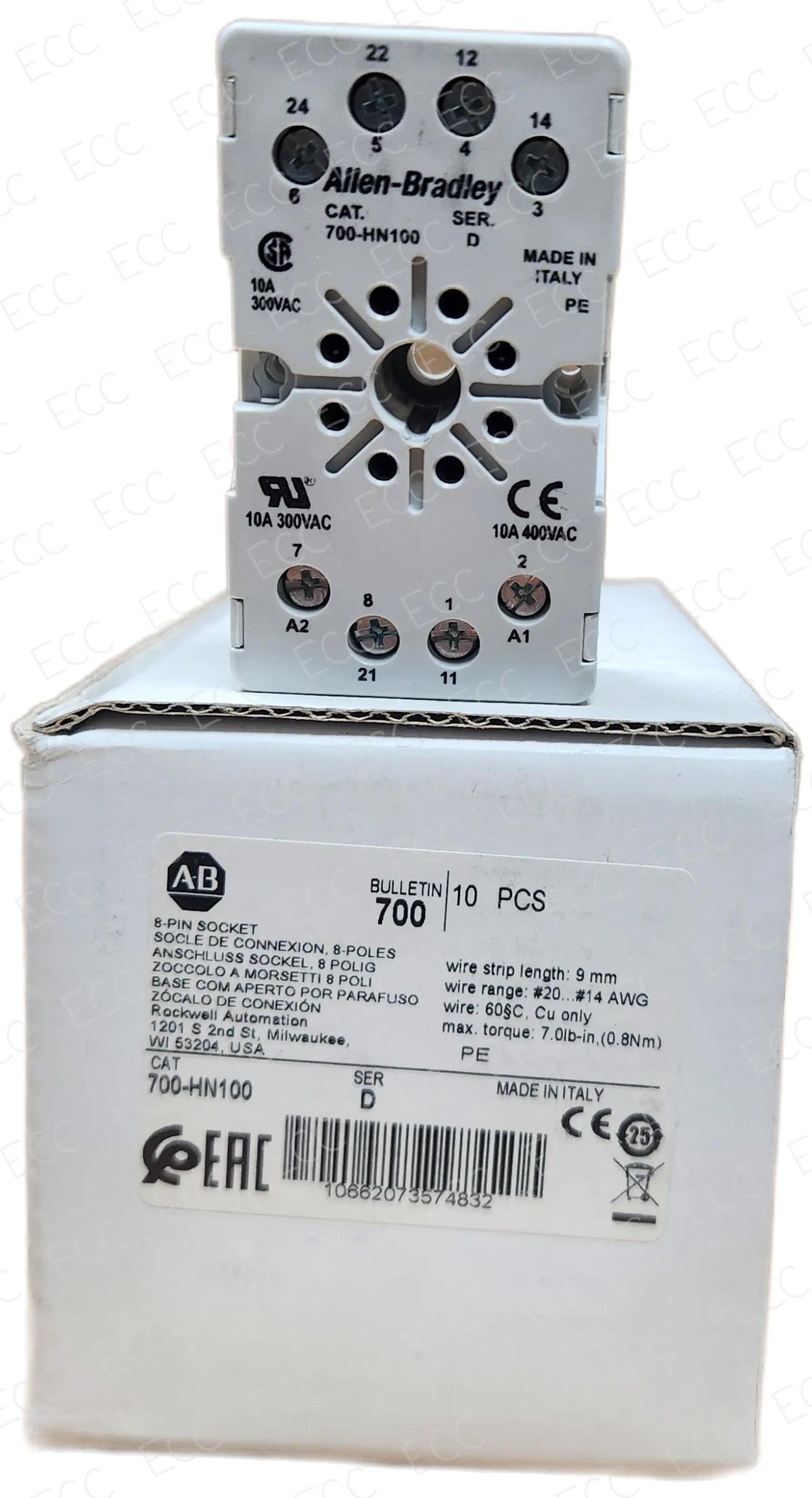 700-HN100 Allen-Bradley Relay Socket 1pc