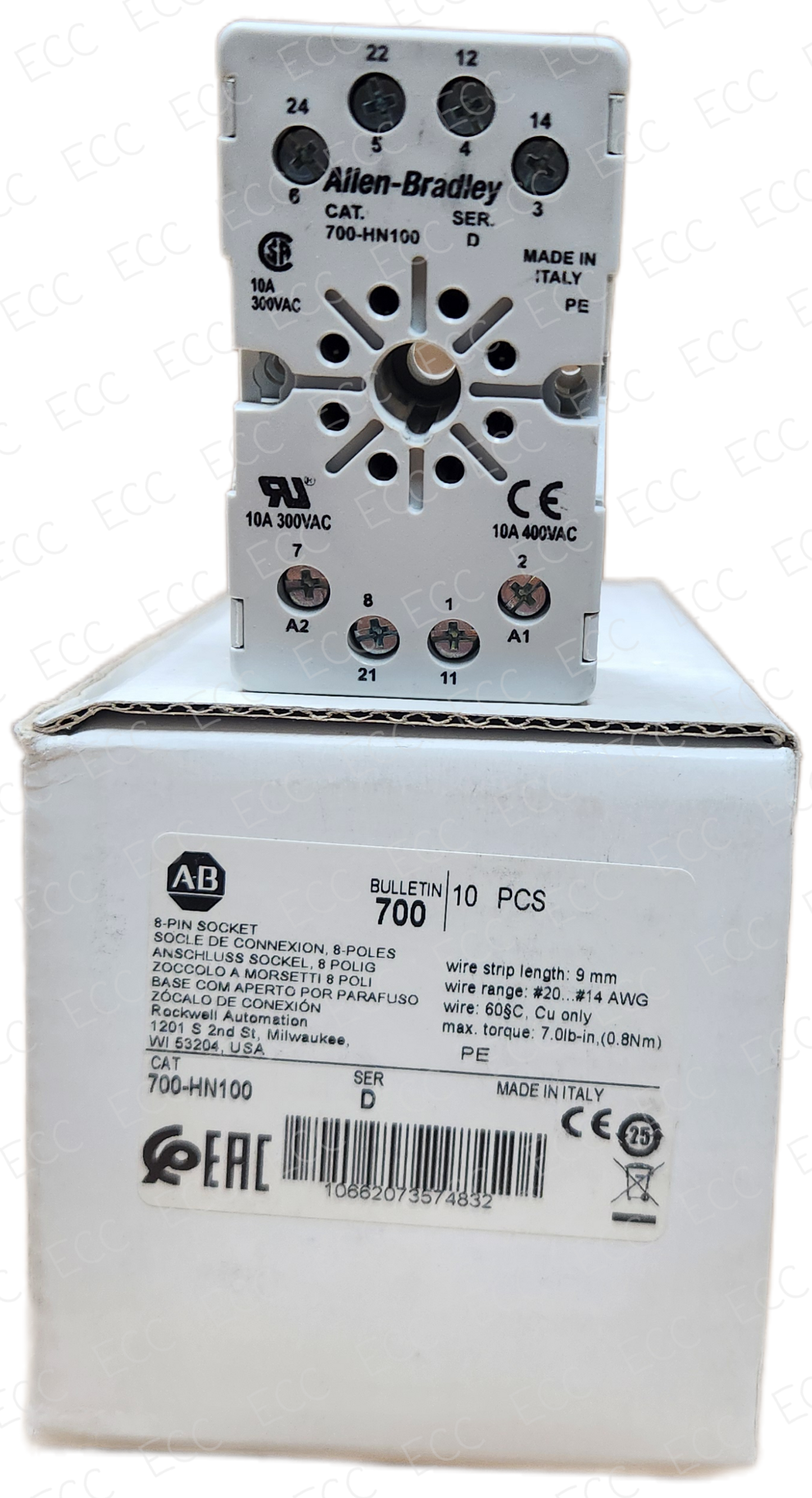 700-HN100   Allen Bradley General Purpose Relay Socket (1pc)
