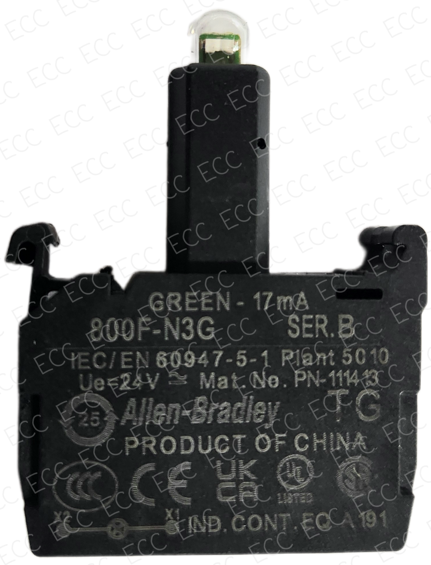 800F-N3G   Allen Bradley LED Lamp Module, Green