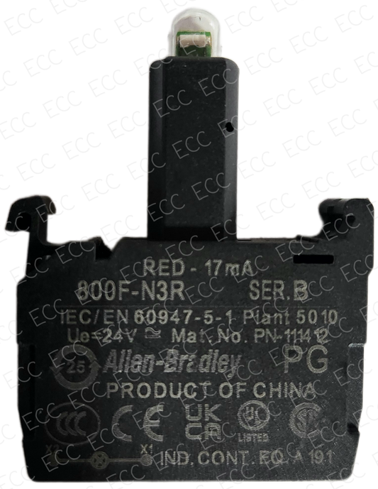 800F-N3R   Allen Bradley LED Lamp Module, Red