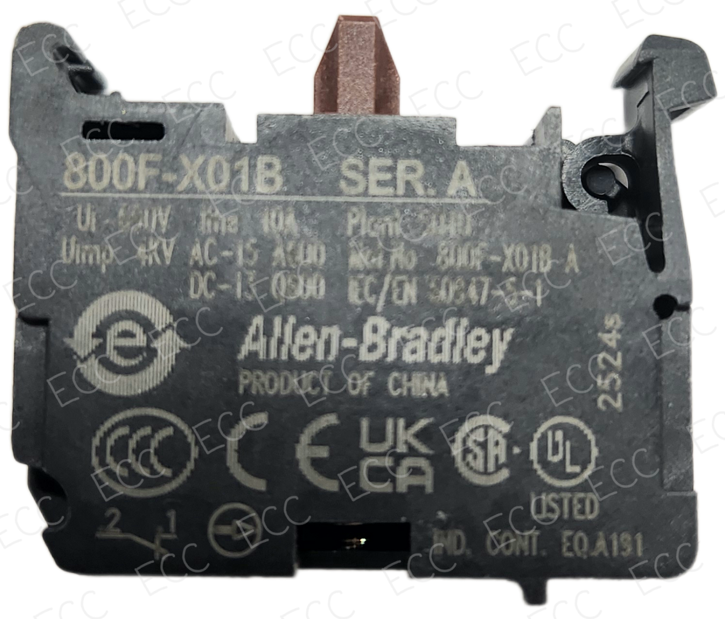 800F-X01B   Allen Bradley Contact Block, NCEB