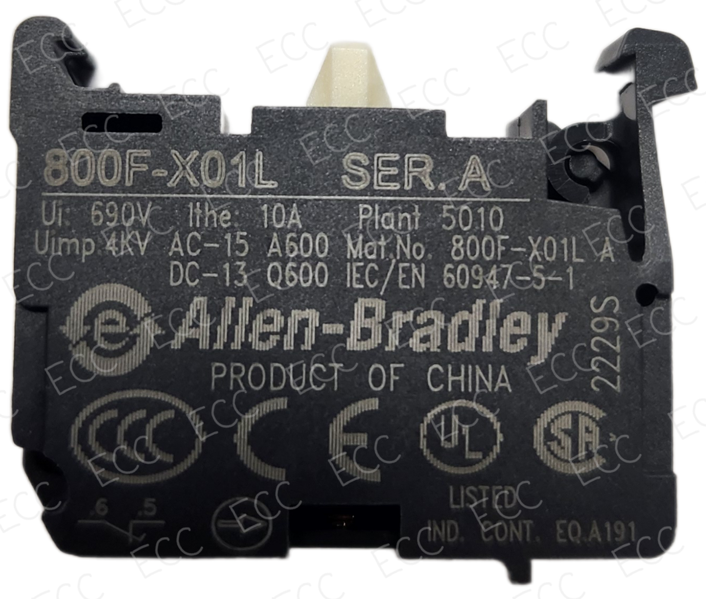 800F-X01L   Allen Bradley Contact Block, NCLB