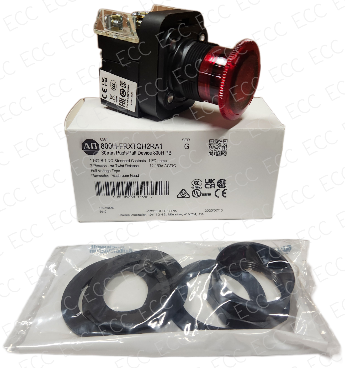 800H-FRXTQH2RA1   Allen Bradley 30mm Push-Pull Device