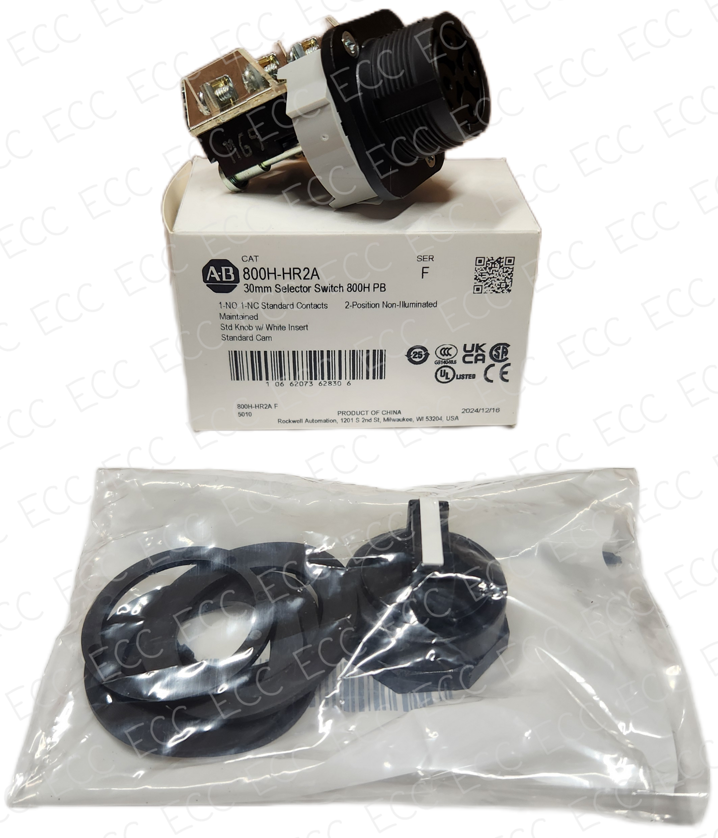 800H-HR2A   Allen Bradley 30mm Selector Switch