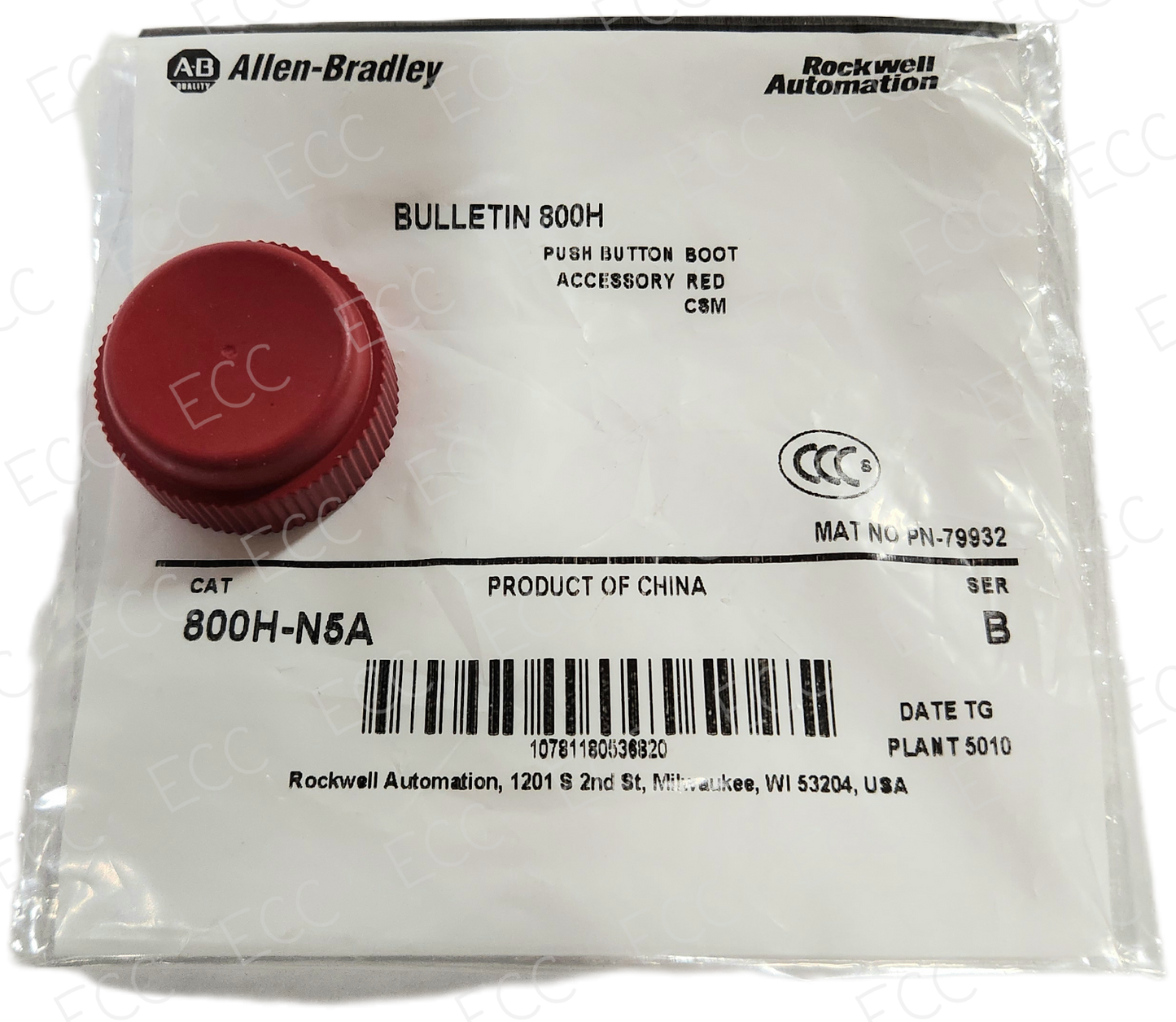 800H-N5A   Allen Bradley 30mm Accessory Boot