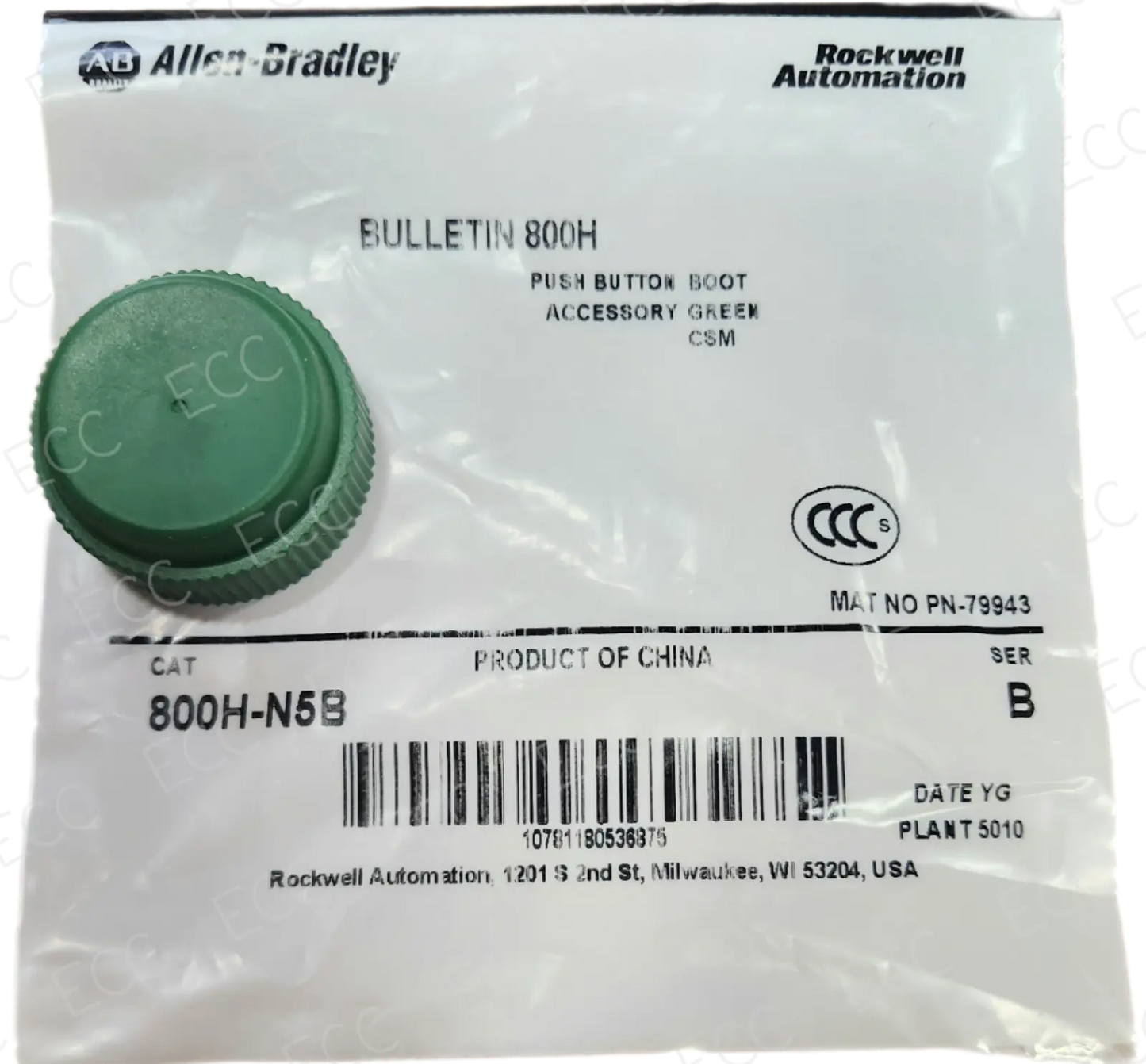 800H-N5B   Allen Bradley 30mm Accessory Boot  