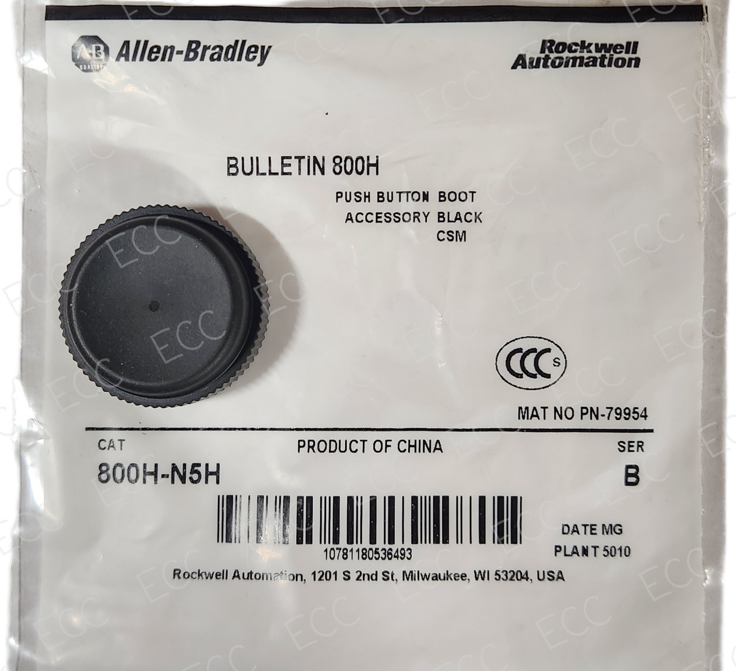800H-N5H   Allen Bradley 30mm Accessory Boot