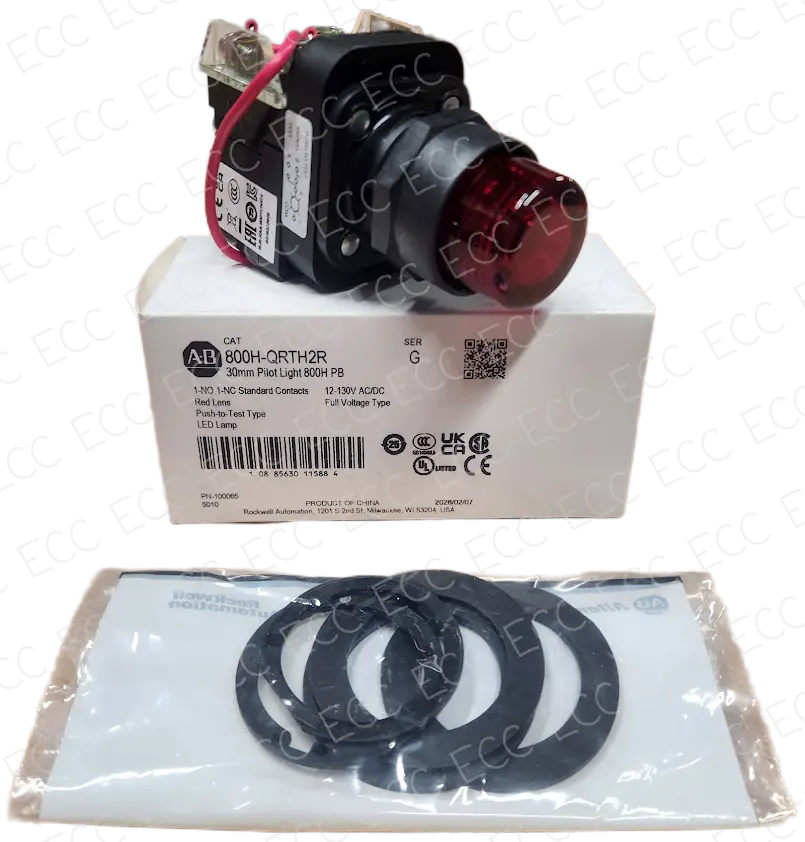 800H-QRTH2R Allen-Bradley 30mm Pilot Light   East Coast Compactor, Corp.