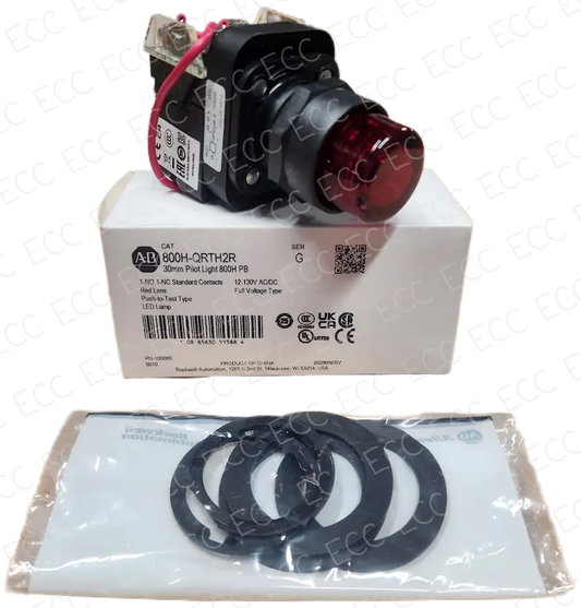 800H-QRTH2R Allen-Bradley 30mm Pilot Light   East Coast Compactor, Corp.
