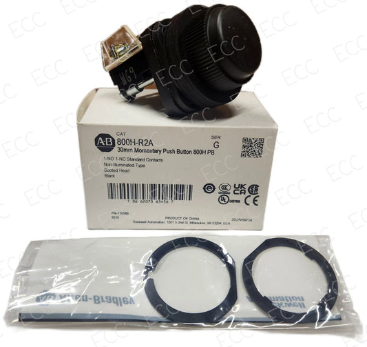 800H-R2A Allen-Bradley 30mm Momentary Push Button