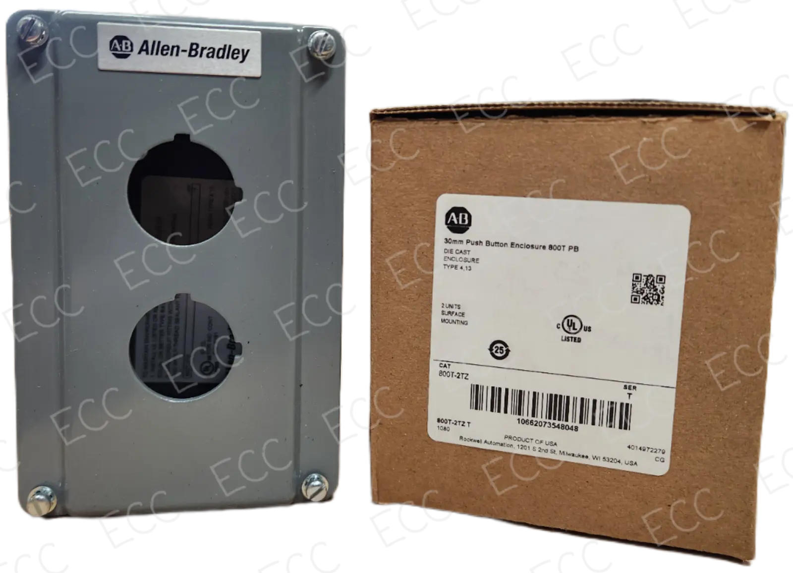 800T-2TZ Allen Bradley 30mm Push Button Enclosure   East Coast Compactor, Corp.