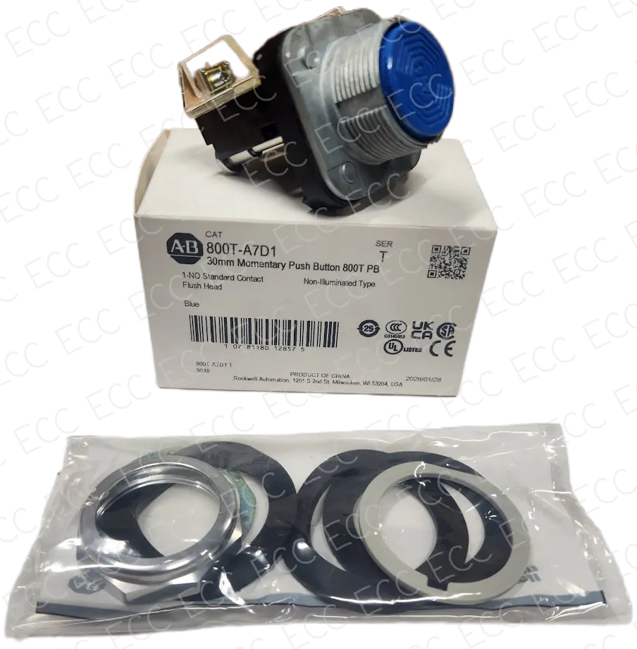 800T-A7D1  Allen Bradley 30mm Momentary Push Button   East Coast Compactor, Corp.