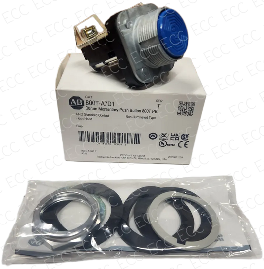 800T-A7D1  Allen Bradley 30mm Momentary Push Button   East Coast Compactor, Corp.