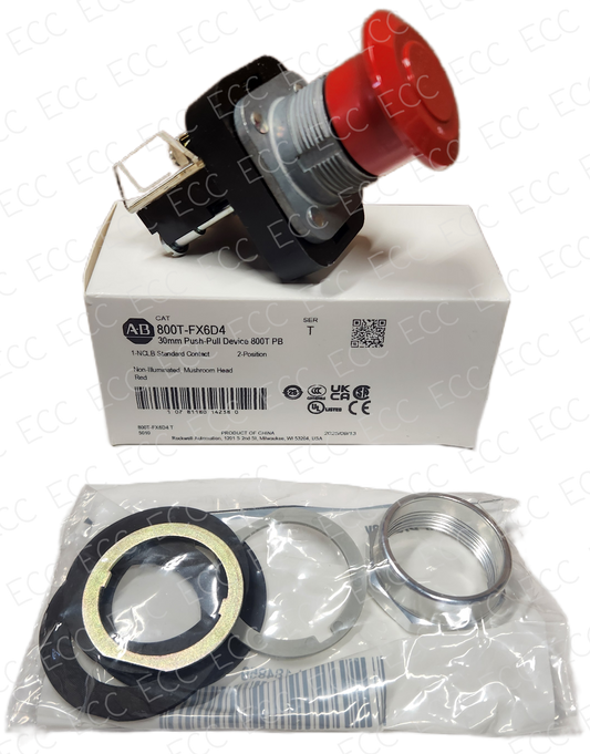 800T-FX6D4   Allen Bradley 30mm Push-Pull Device