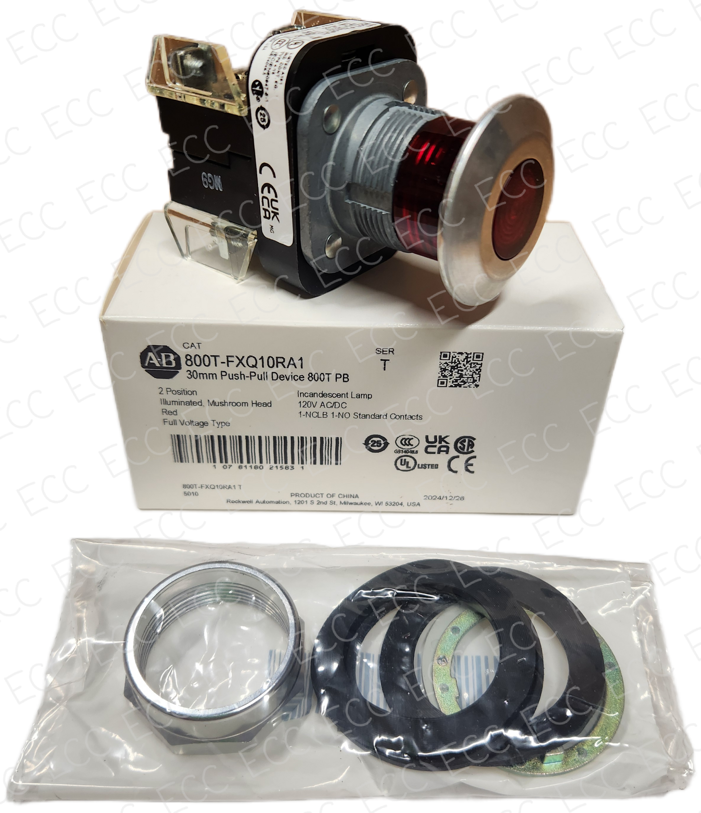 800T-FXQ10RA1   Allen Bradley 30mm Push-Pull Device