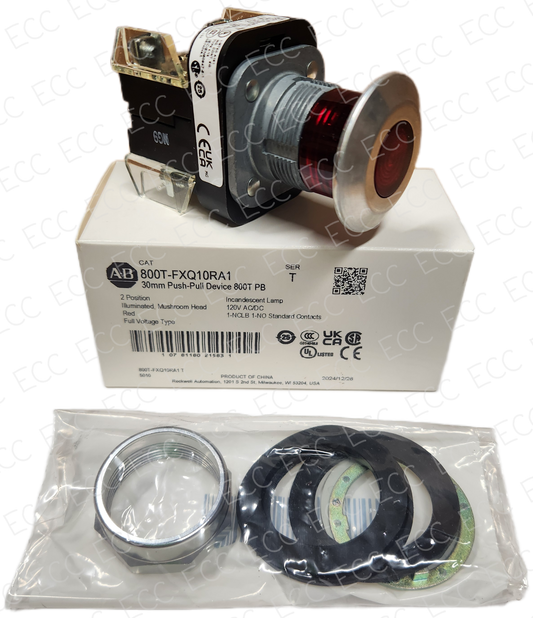 800T-FXQ10RA1   Allen Bradley 30mm Push-Pull Device