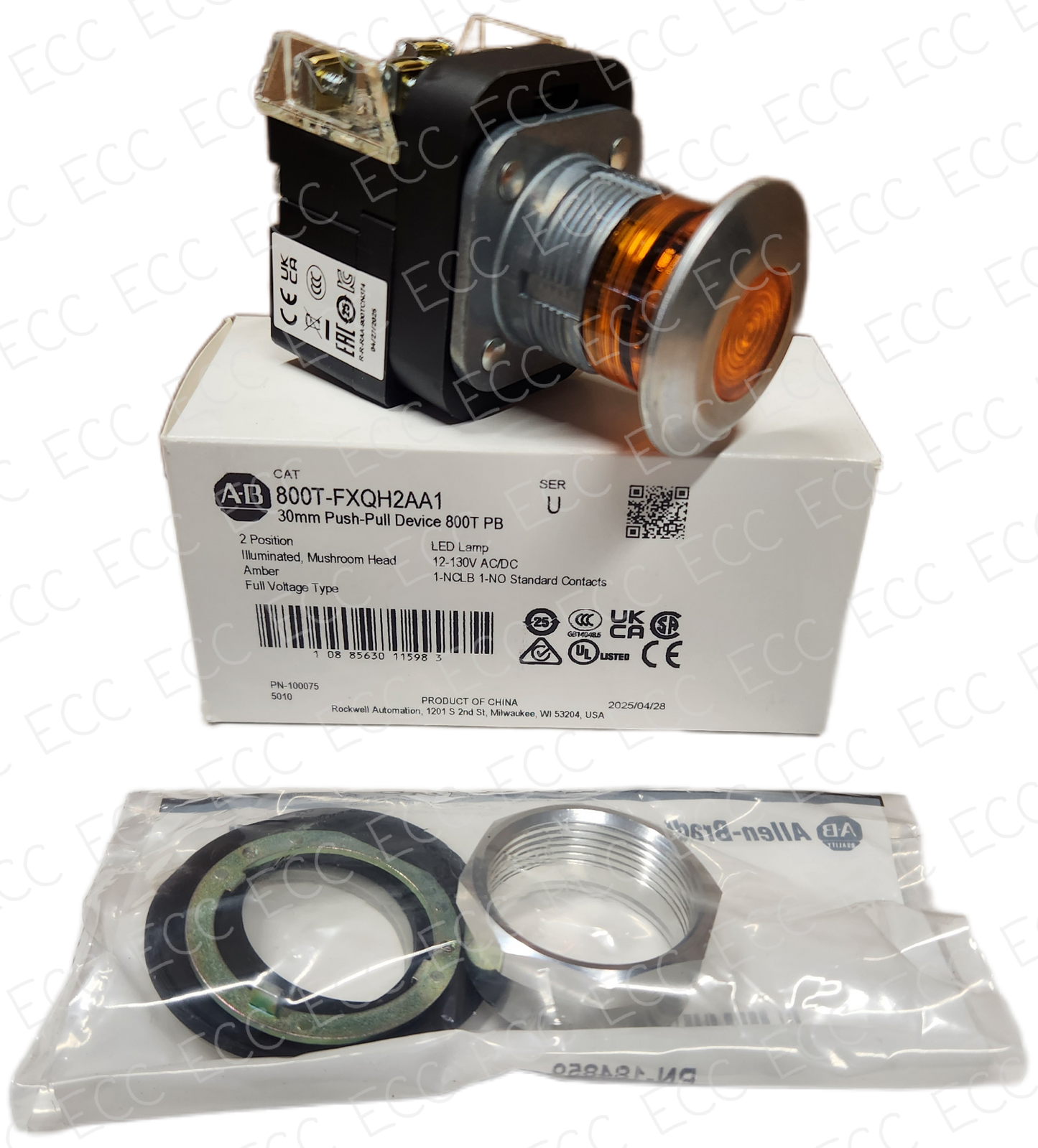 800T-FXQH2AA1   Allen Bradley 30mm Push-Pull Device