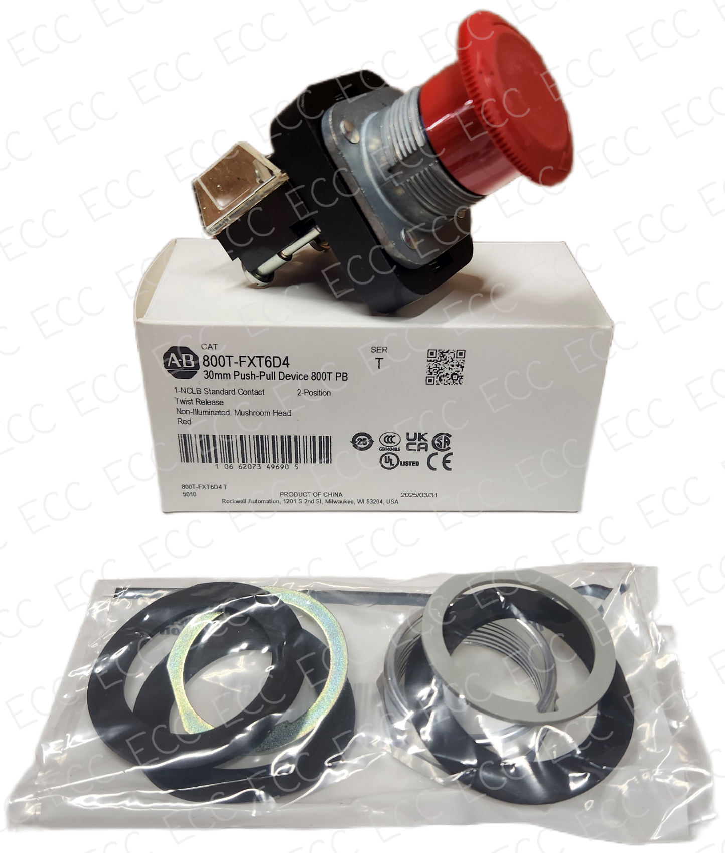 800T-FXT6D4   Allen Bradley 30mm Push-Pull Device