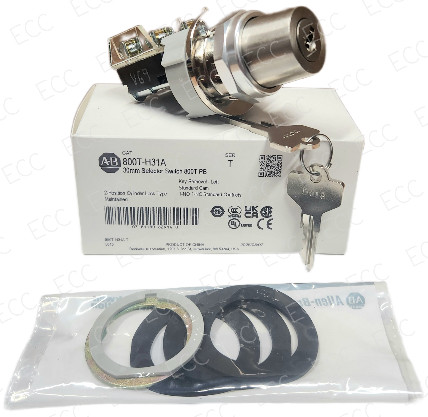 800T-H31A   Allen Bradley 30mm Key Switch