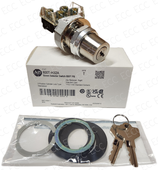 800T-H32A   Allen Bradley 30mm Key Switch