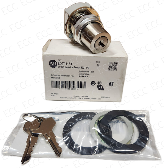 800T-H33   Allen Bradley 30mm Key Switch