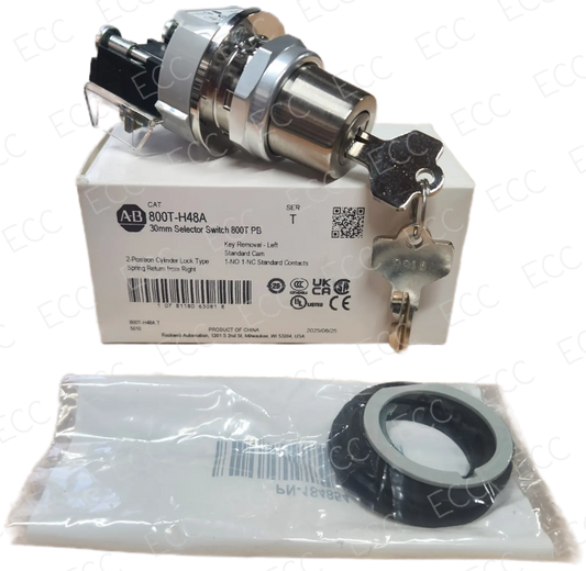 800T-H48A   Allen Bradley 30mm Key Switch  