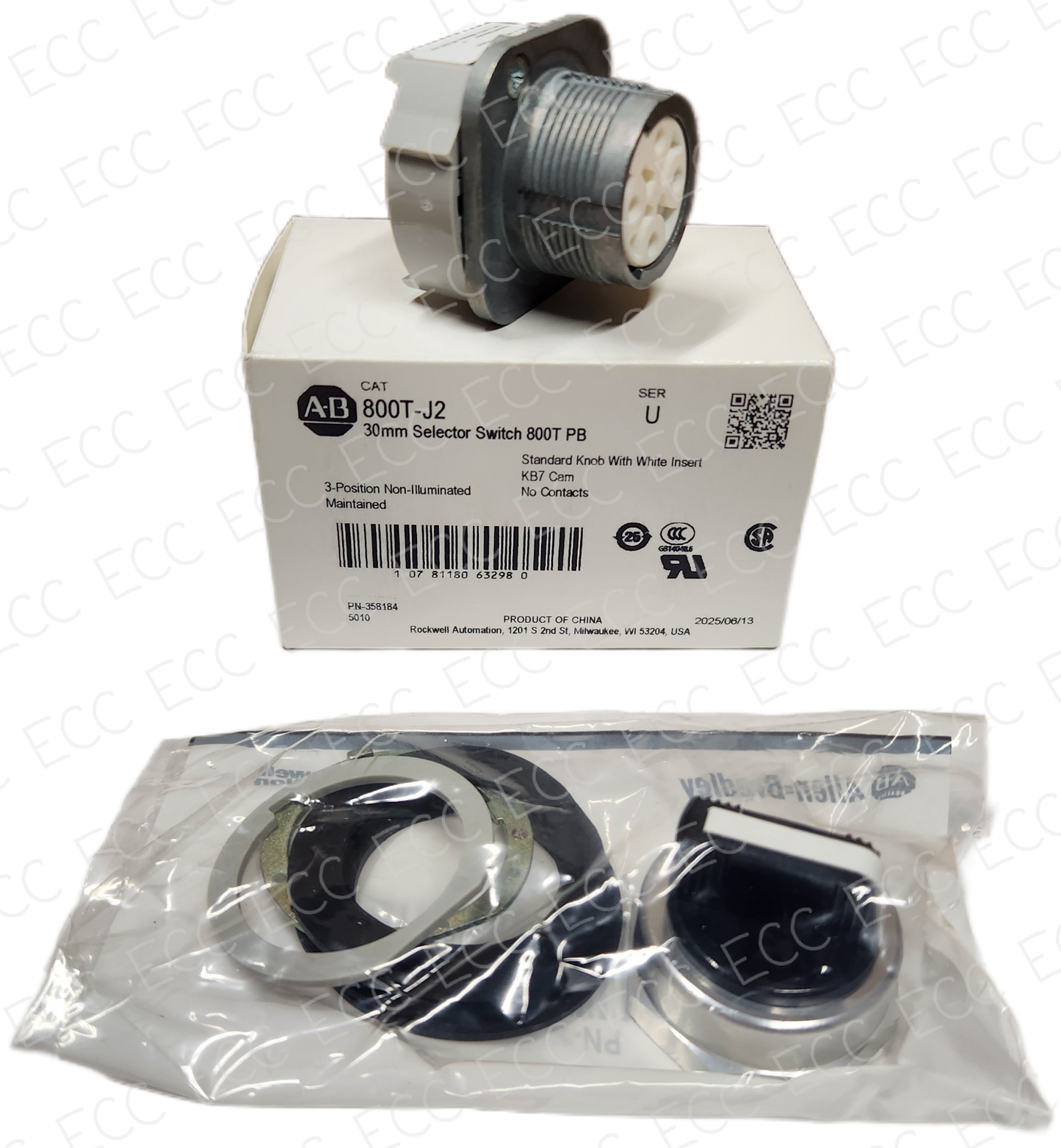 800T-J2   Allen Bradley 30mm Selector Switch