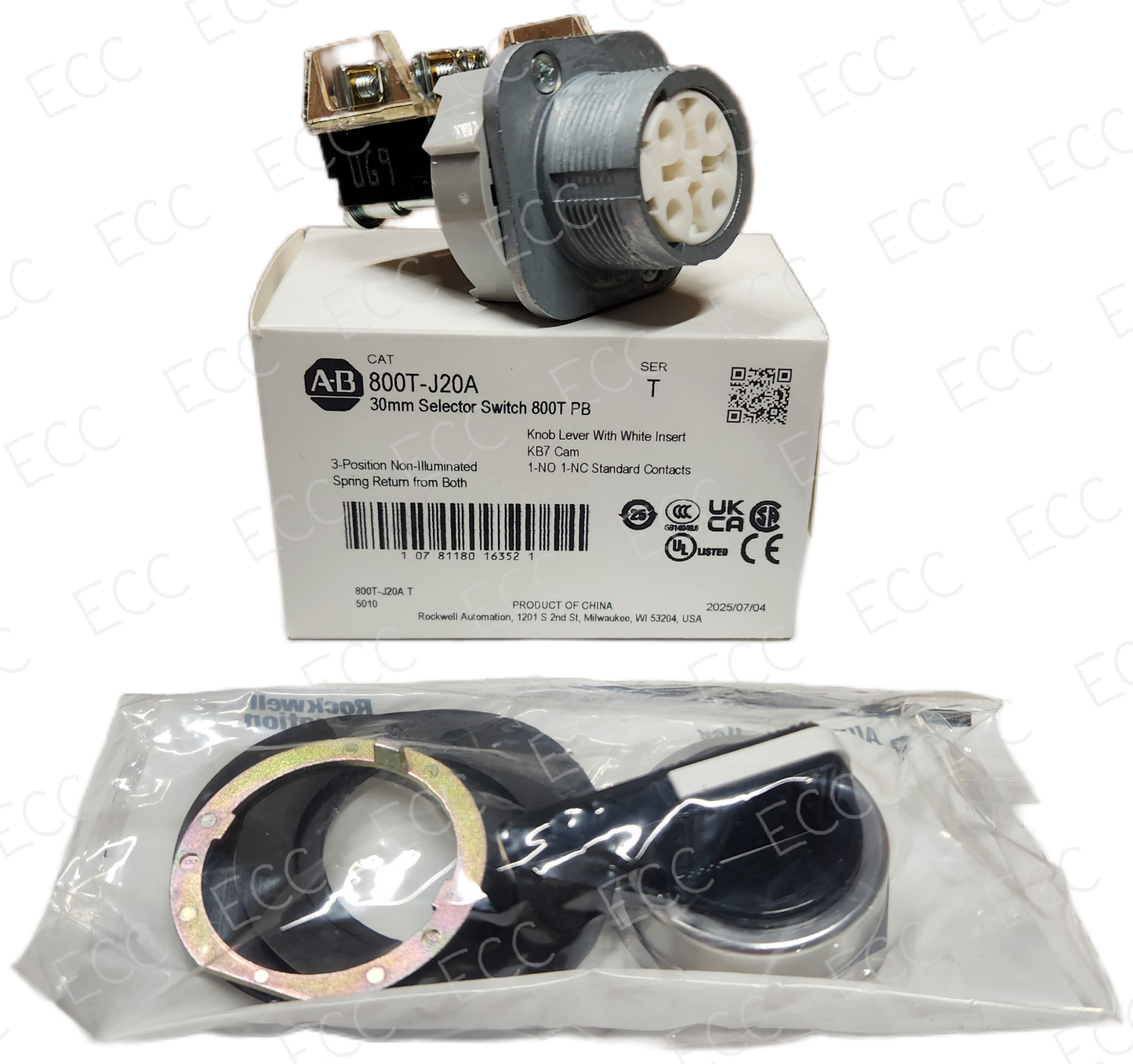 800T-J20A   Allen Bradley 30mm Selector Switch