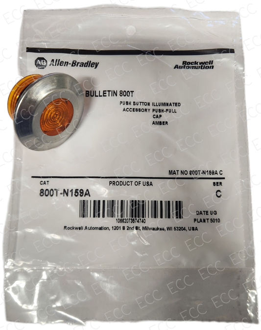 800T-N159A   Allen Bradley Push-Pull Cap Illuminated