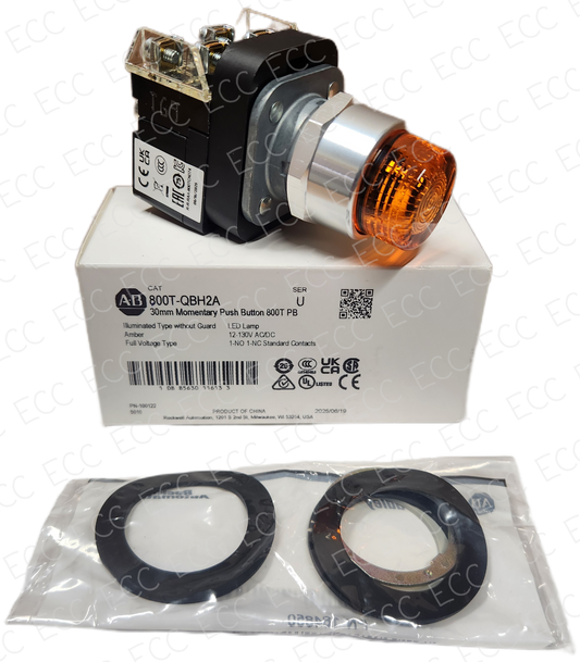 800T-QBH2A   Allen Bradley Momentary Push Button - Illuminated