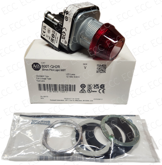 800T-QH2R   Allen Bradley Pilot Light - Red