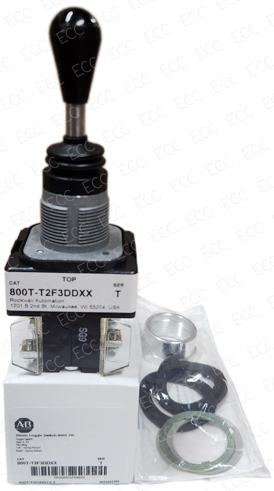 800T-T2F3DDXX   Allen Bradley 30mm Toggle Switch