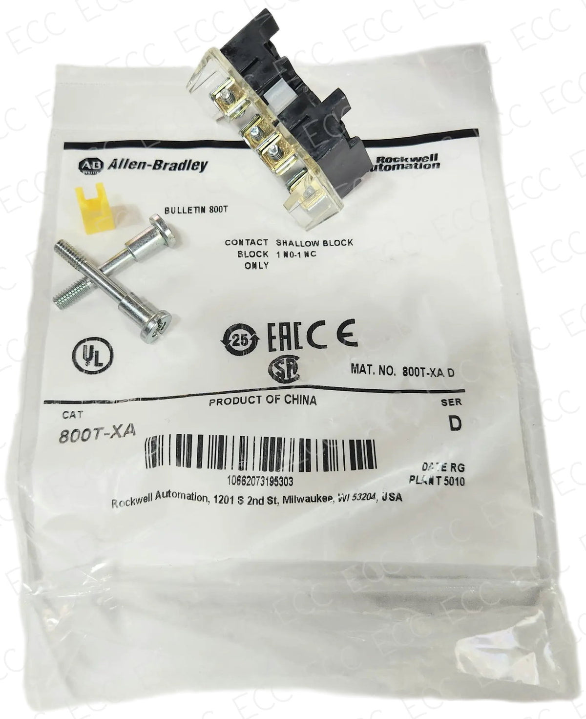 800T-XA Allen-Bradley Contact Block