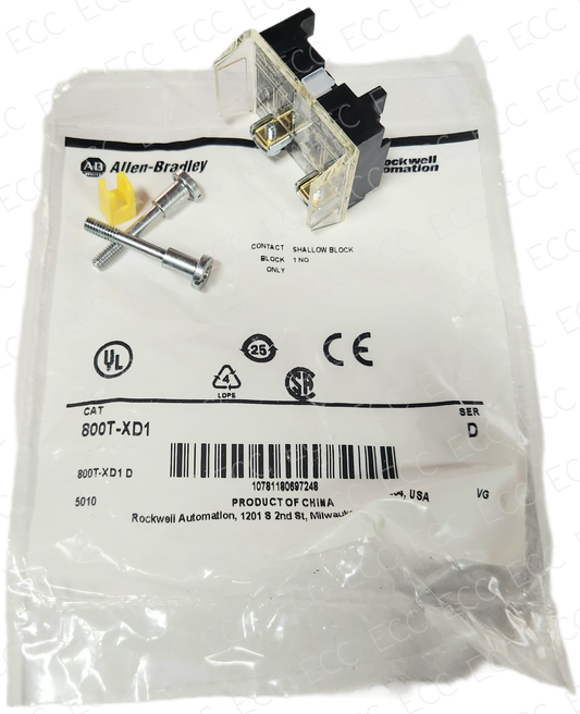 800T-XD1   Allen Bradley Contact Block