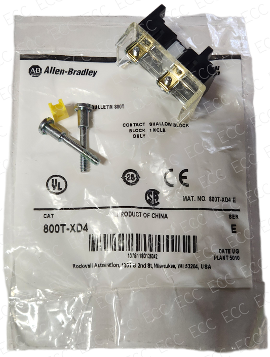 800T-XD4   Allen Bradley Contact Block