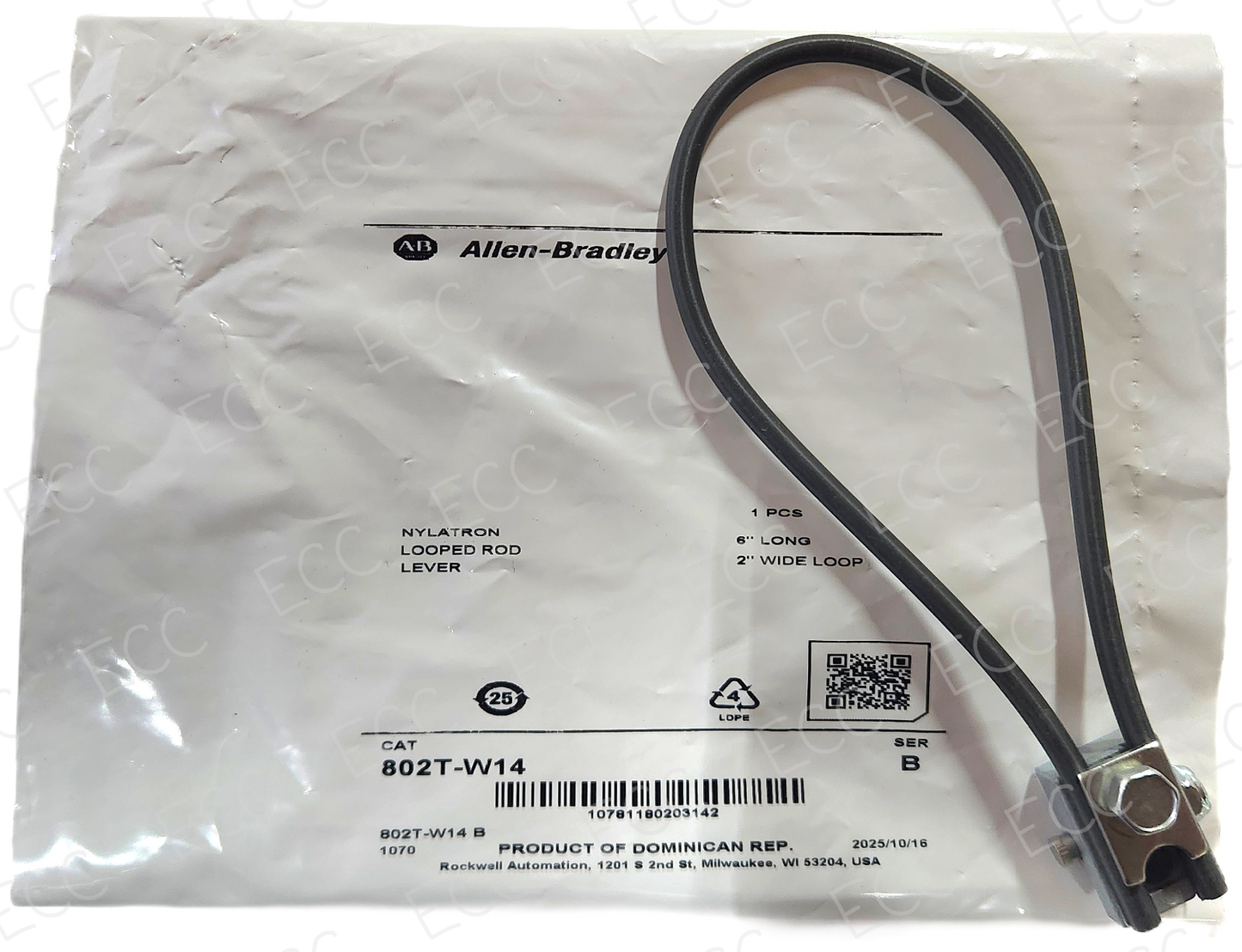 802T-W14   Allen Bradley Limit Switch Looped Rod Lever