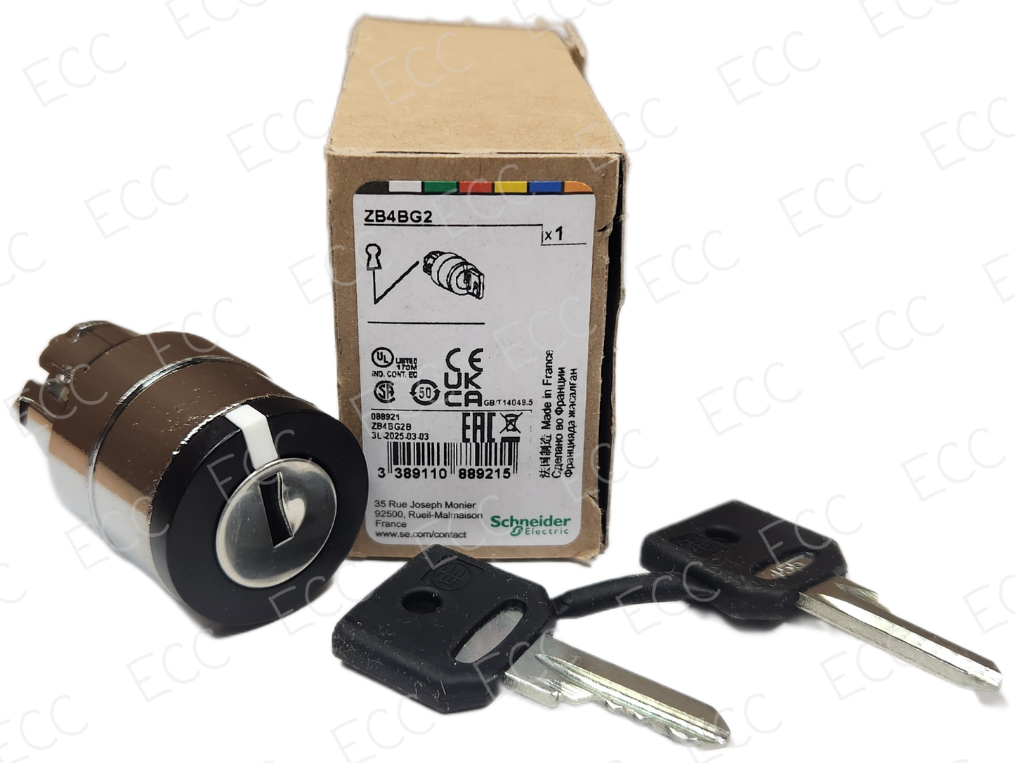 ZB4BG2   Schneider Electric 22mm Key Switch
